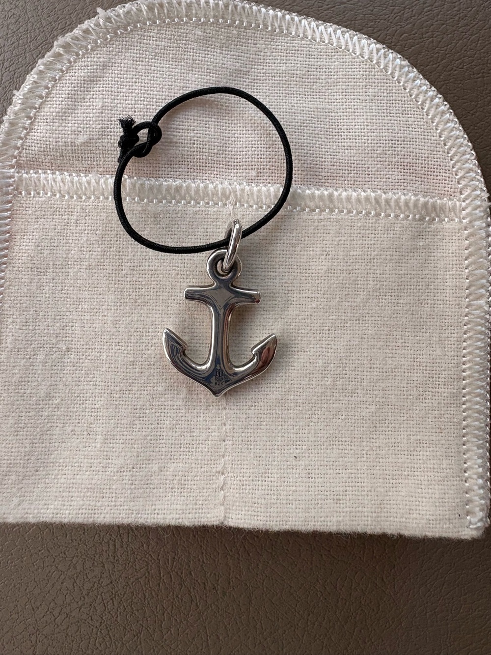 Retired James Avery Silver Anchor Pendant.
